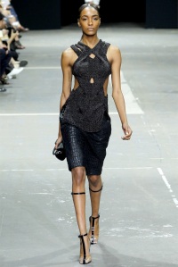 Cutouts featured at Alexander Wang’s spring show.