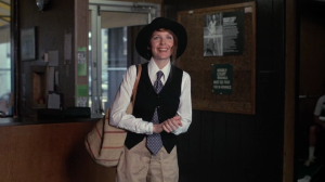 Diane Keaton as Annie Hall.